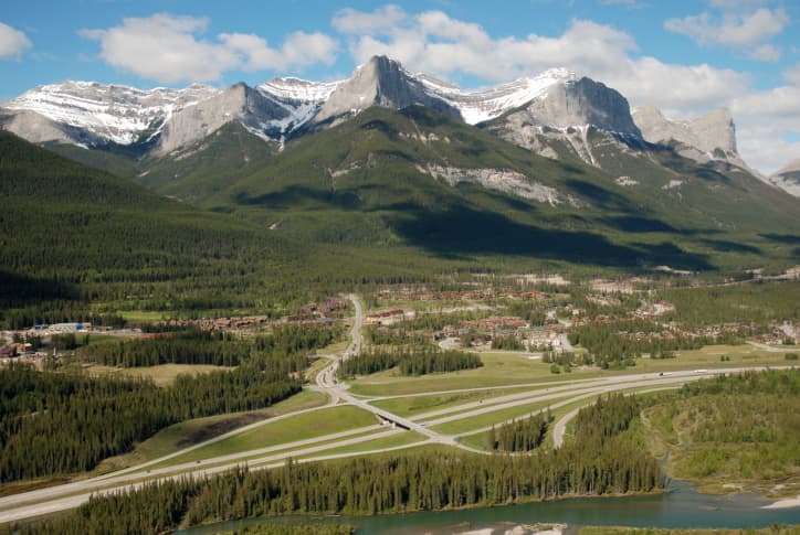 La entrada a las Rocallosas.