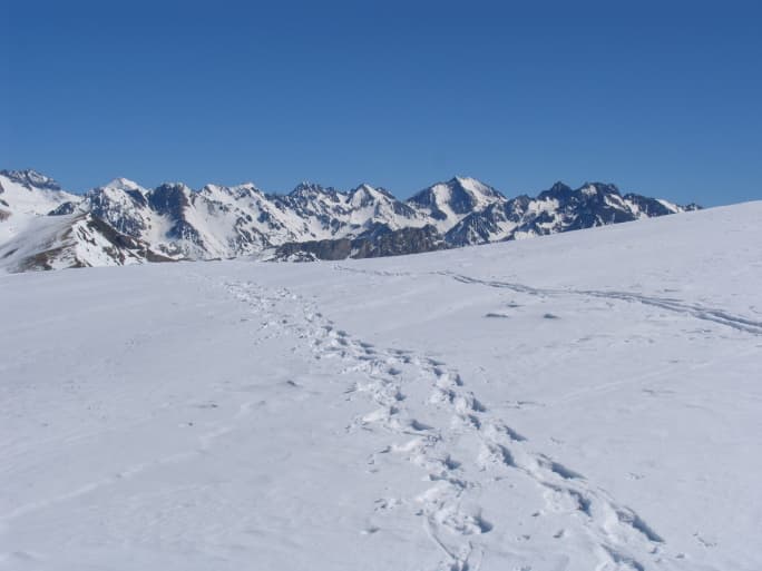 El equipaje para un destino de nieve.