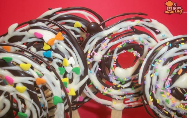 Paletas de chocolate divertidas