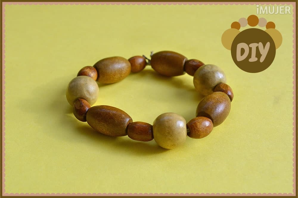 Crea tu propia pulsera con cuentas de madera en solo 2 pasos