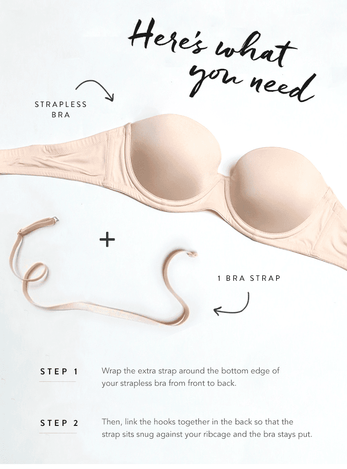 Hay un sencillo truco para que tu brasier sin tirantes se mantenga en su lugar