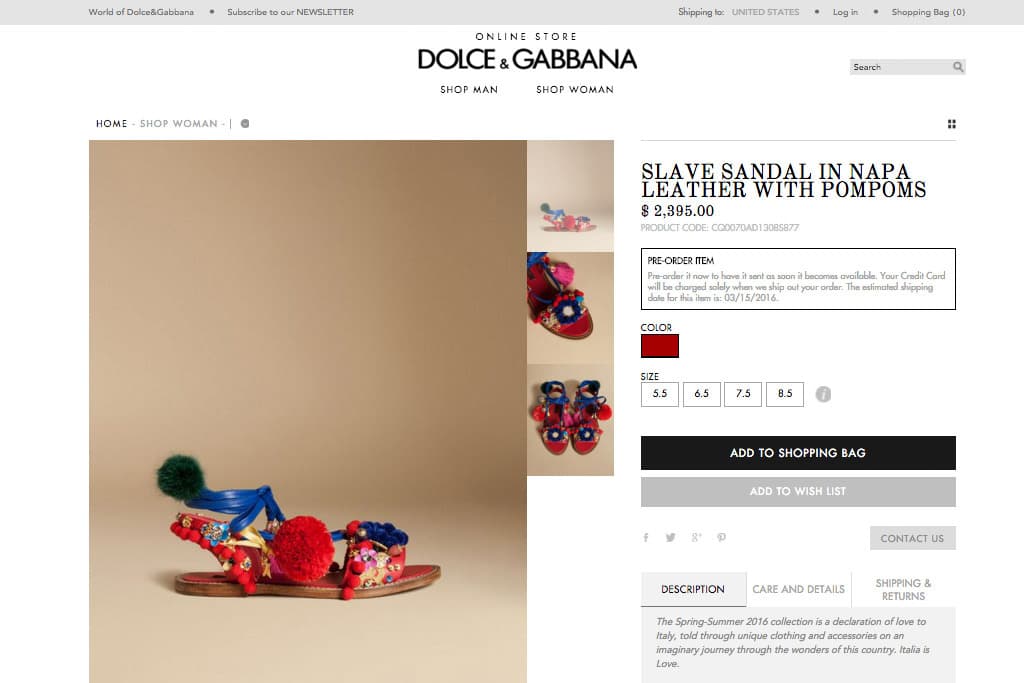 “Sandalias de esclavo”, los zapatos que Dolce & Gabbana lanzó a la venta y que generaron indignación