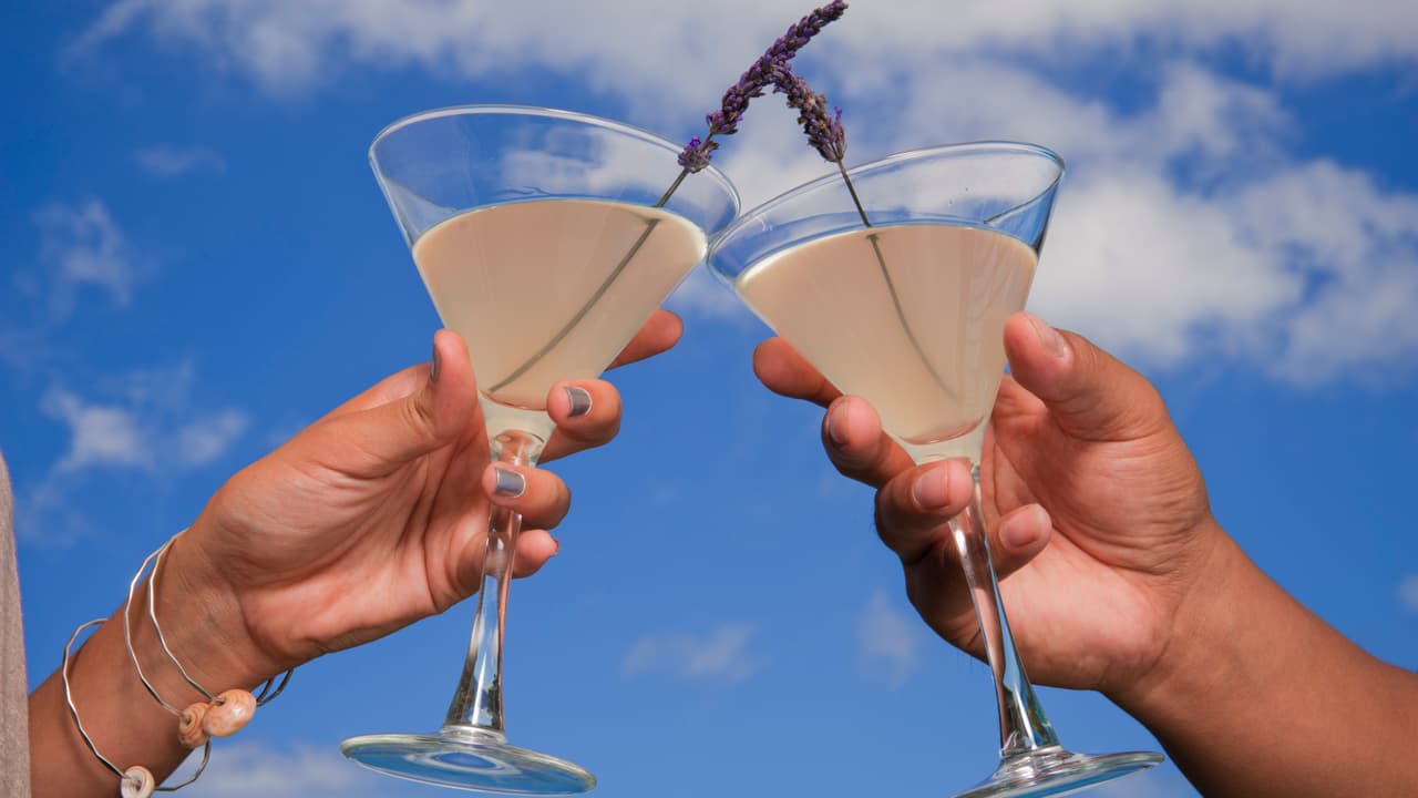 Cómo hacer vodka tonic con aroma a lavanda