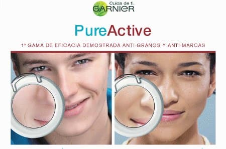 Garnier Pure Active: Elimina granos y puntos negros
