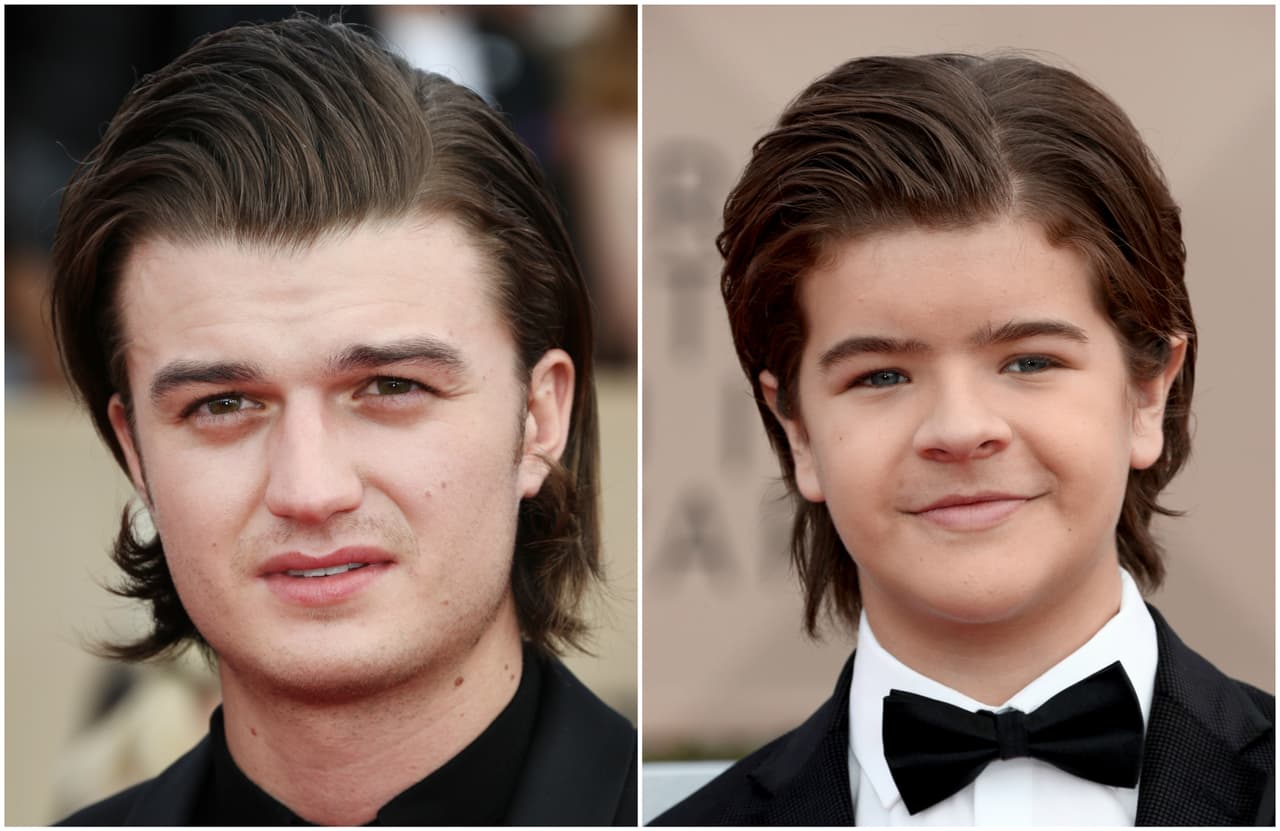 Stranger Things: Gaten Matarazzo y Joe Keery se peinaron igual para los SAG Awards