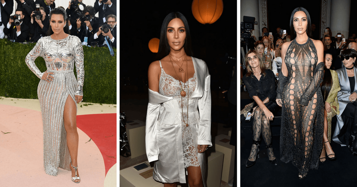 ¿Los habías olvidado? Estos fueron los 28 looks más impactantes que Kim Kardashian nos dejó en 2016