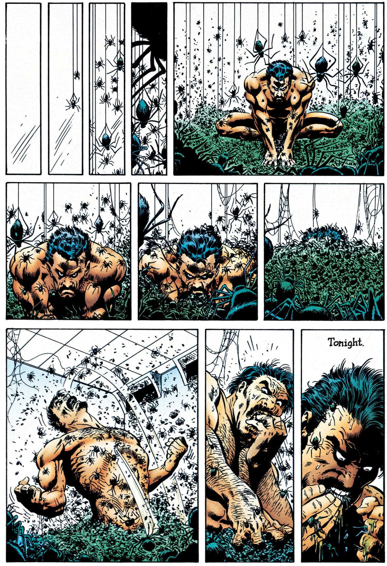 Kraven vs las arañas