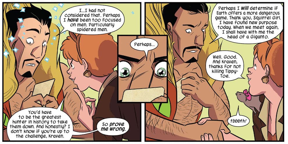 Kraven y Squirrel Girl