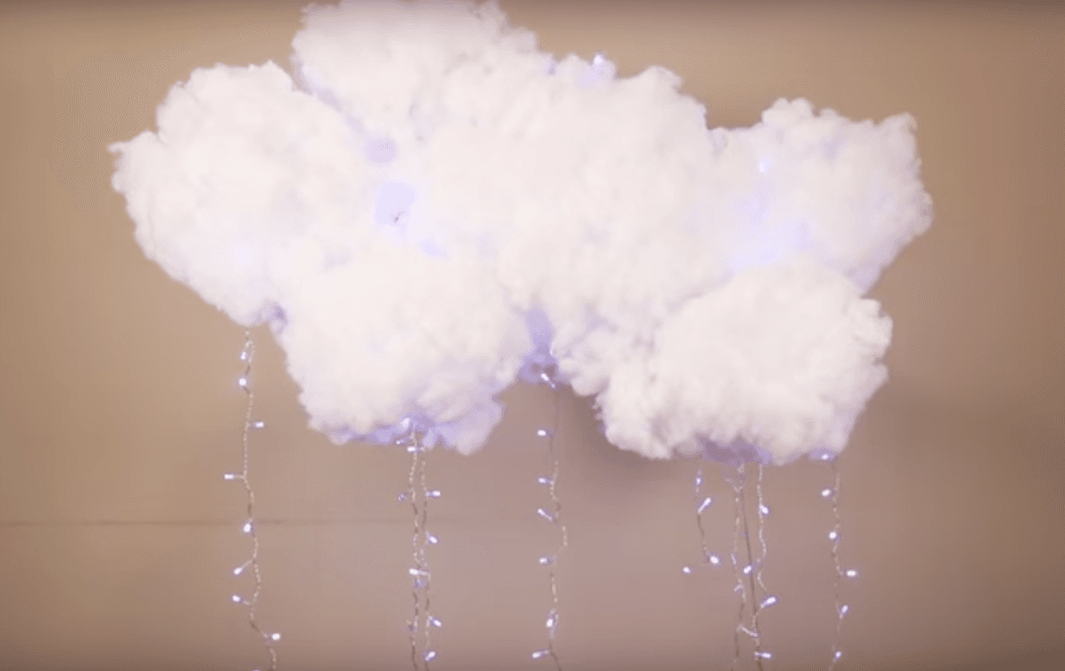 Olvídate de las lámparas de lava: así es cómo haces una nube iluminada