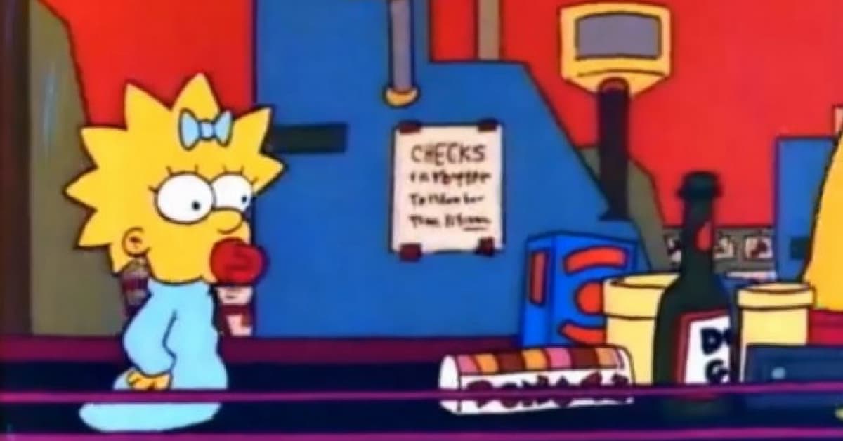 El "precio" de Maggie Simpson en la intro de la serie tiene un interesante significado