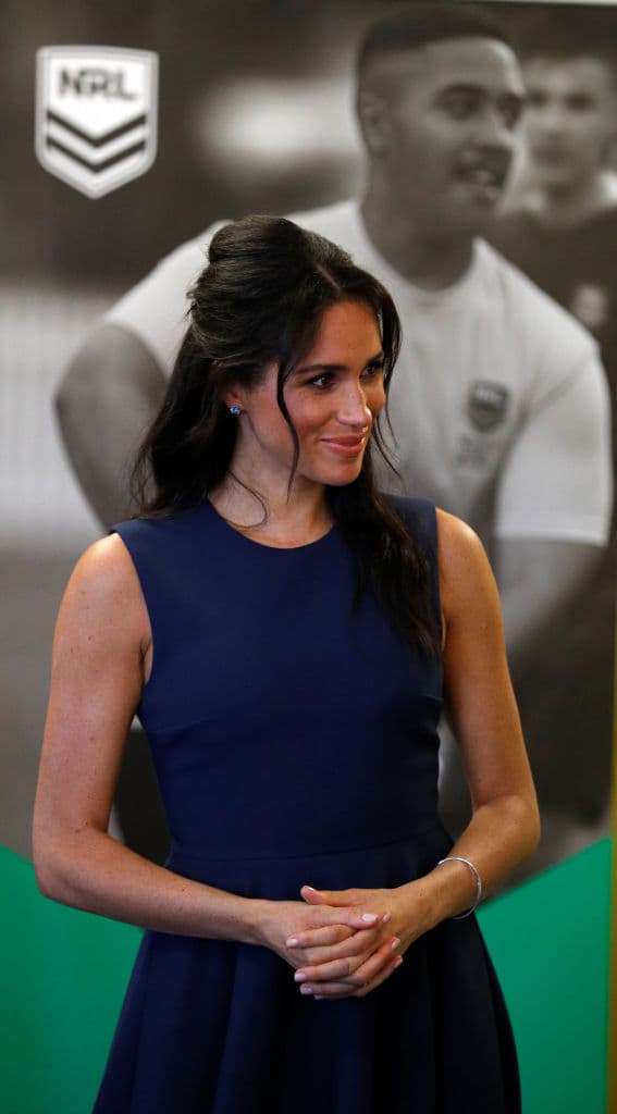 Los brazos de Meghan brillan más que de costumbre porque está cuidando a su bebé