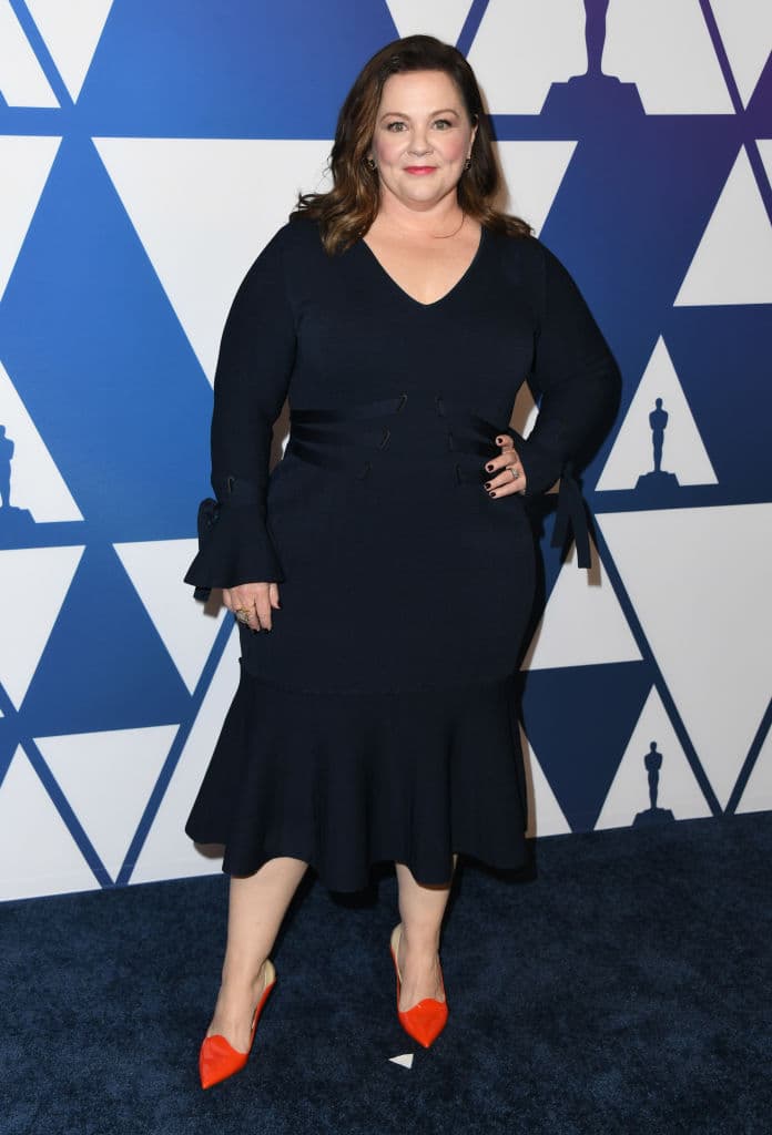 Melissa Mccarthy presumió su nueva figura y eligió el mejor vestido para marcar su cintura