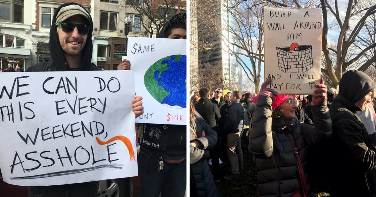 Para deportarlos tendrás que deportarnos a todos: las mejores protestas anti-Trump