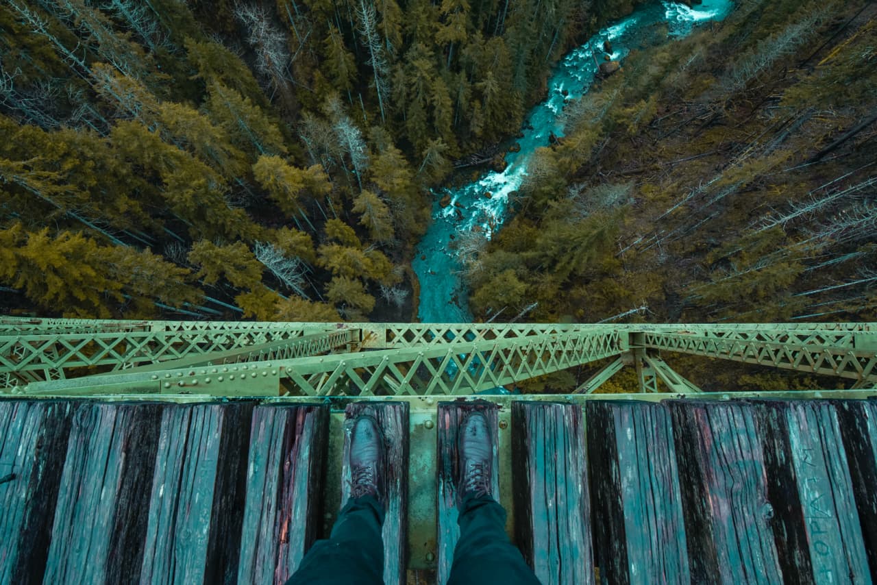 Cruzar este puente es ilegal y por una muy buena razón