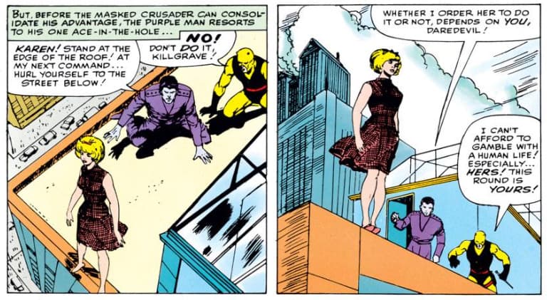 Purple Man, Daredevil, Karen Page