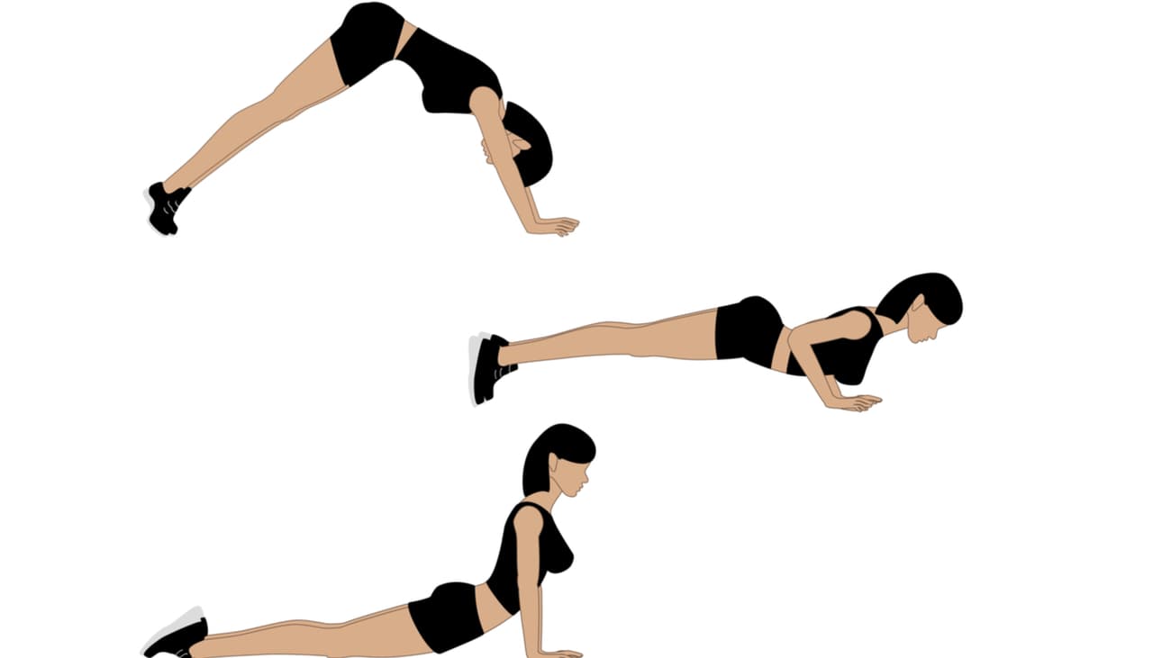 La lagartija hindú, el ejercicio para ganar fuerza y reducir el dolor de espalda
