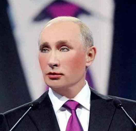 Rusia prohíbe las imágenes de Putin con maquillaje