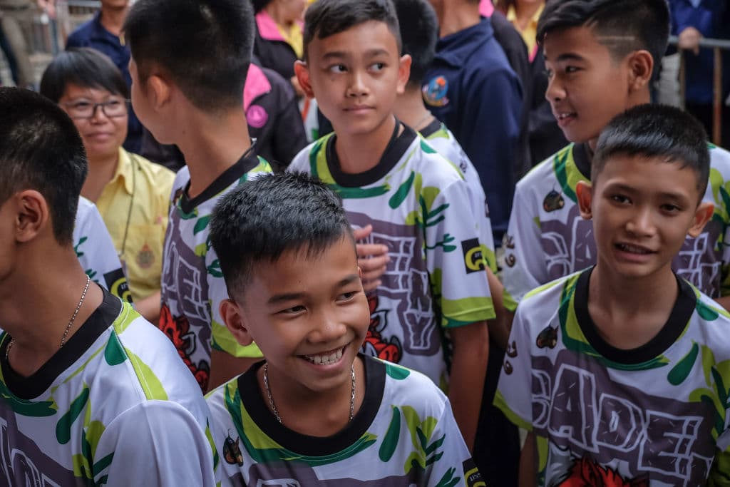 Los niños rescatados de la cueva en Tailandia creen que su rescate fue un «milagro»: mira su recuperación