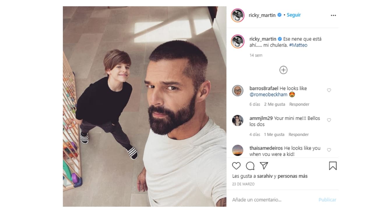Ahora que los hijos de Ricky Martin ya tienen 13 años, el cantante no ha podido evitar que se interesen por las redes sociales.
