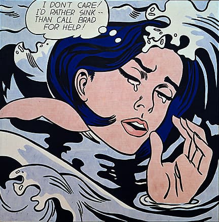 Drowning Girl, Roy Lichtenstein