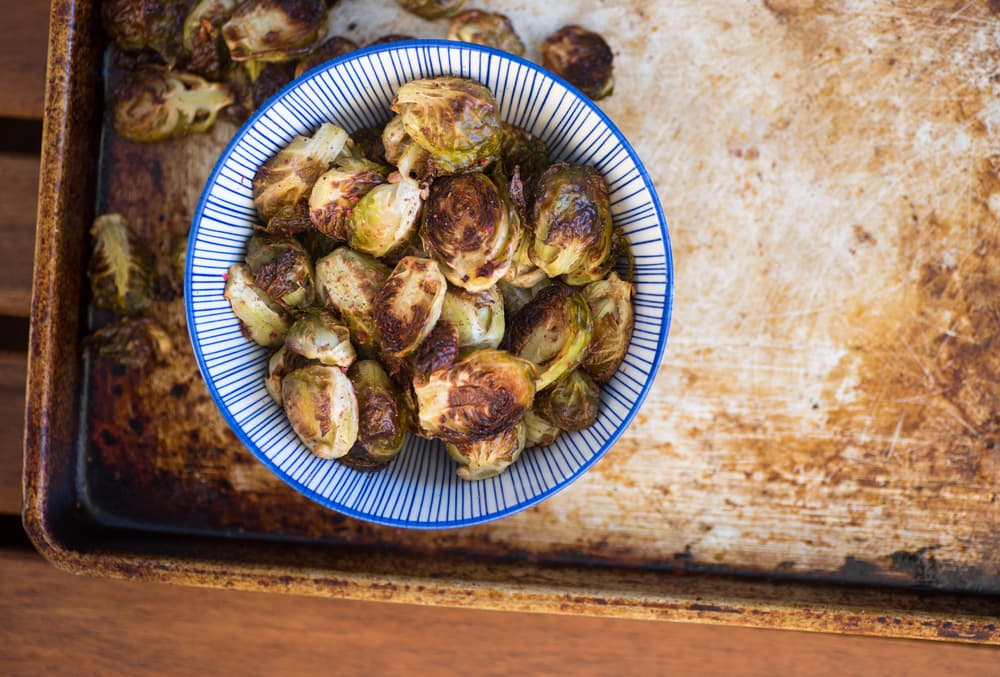 Deliciosas coles de bruselas asadas que te encantarán