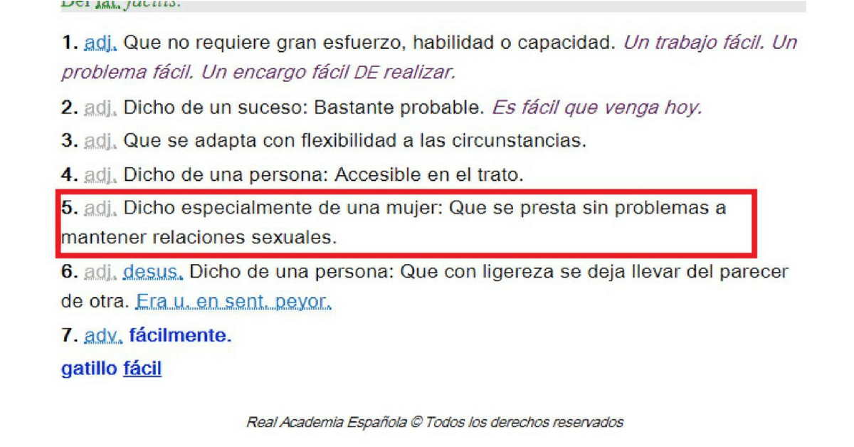 Ninguna mujer es "fácil": la RAE lo hace oficial y elimina esta definición para siempre