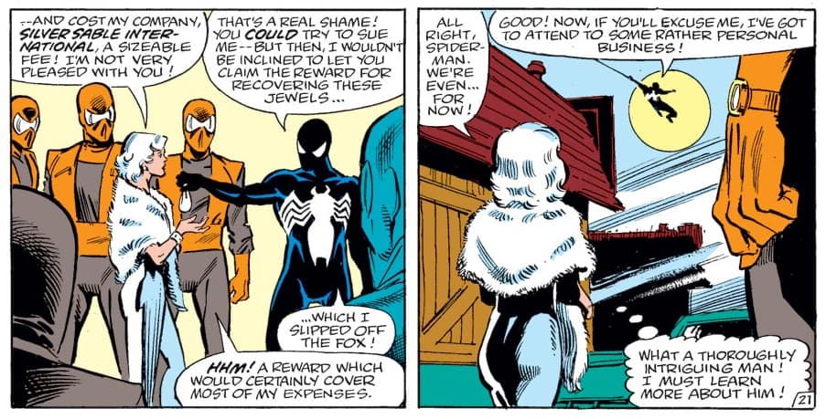 Silver Sable, Spider-Man