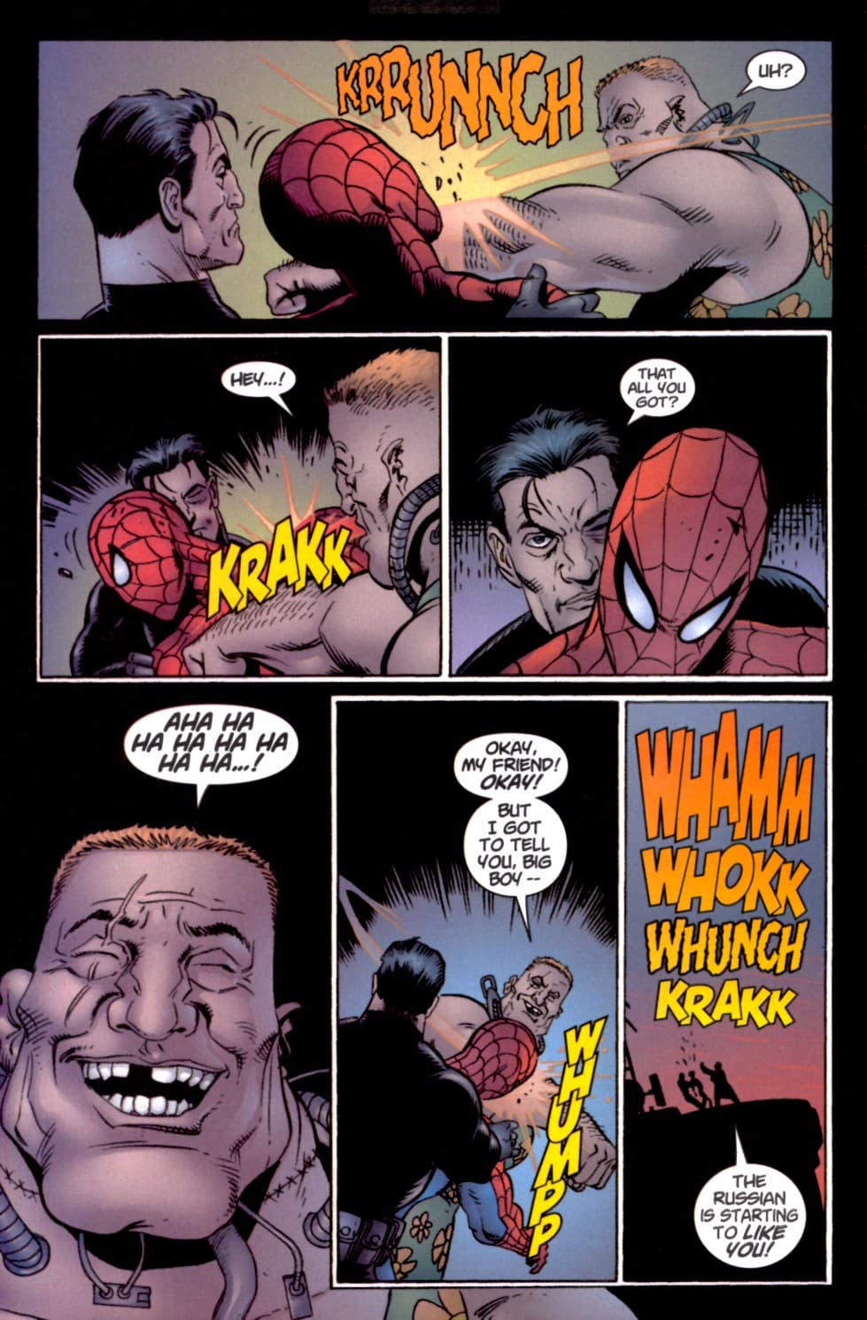 Spider-Man y Punisher vs The Russian
