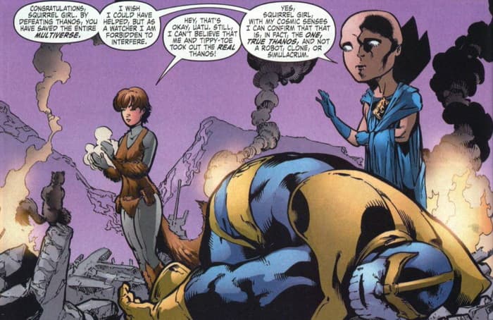 Squirrel Girl vs Thanos
