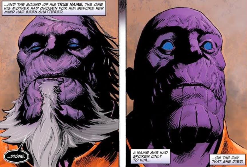 Marvel revela el verdadero nombre de Thanos y suena demasiado tierno para él
