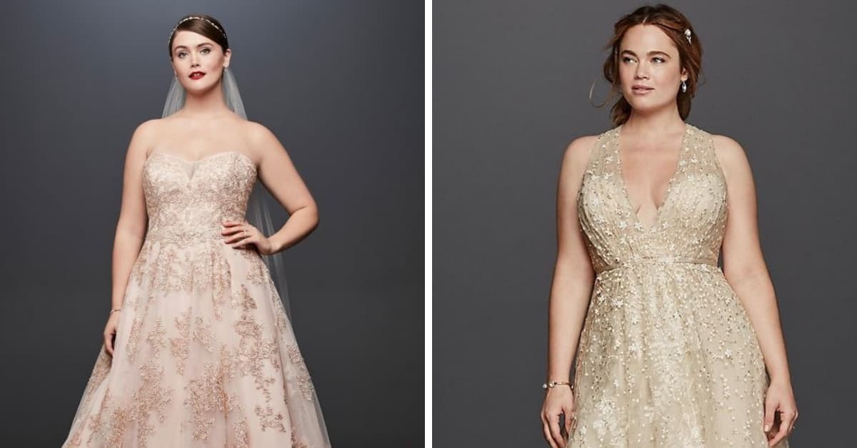 Los vestidos dorados de novia son muy 2019, mira estos hermosos diseños