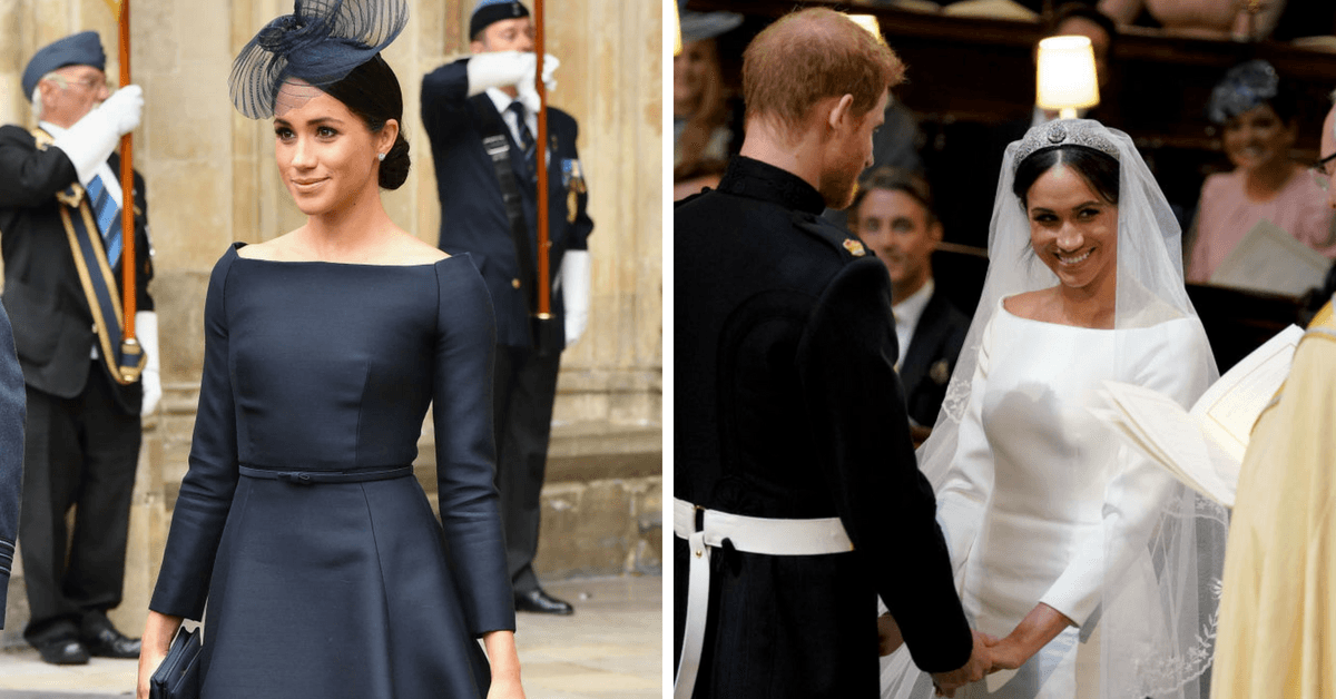 Meghan usó un vestido IGUALITO al de su boda... pero negro