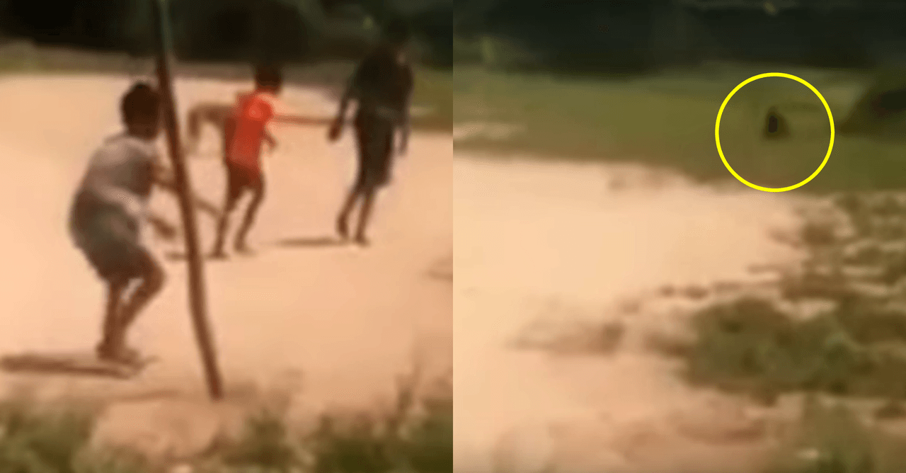 Este video de una misteriosa criatura asustando a estos niños es lo más controvertido que verás hoy
