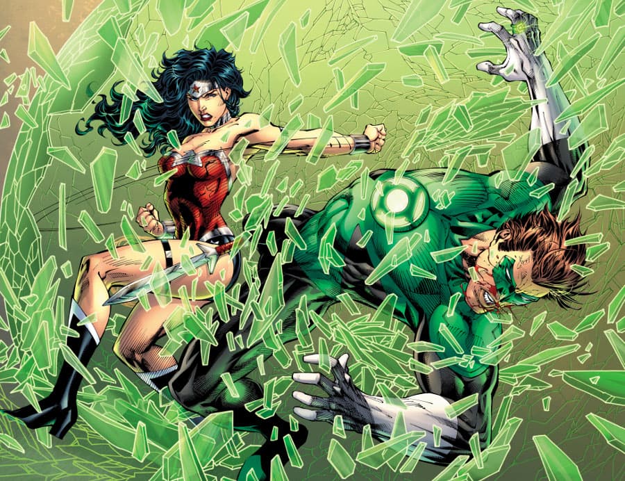 Wonder Woman vs Green Lantern Hal Jordan