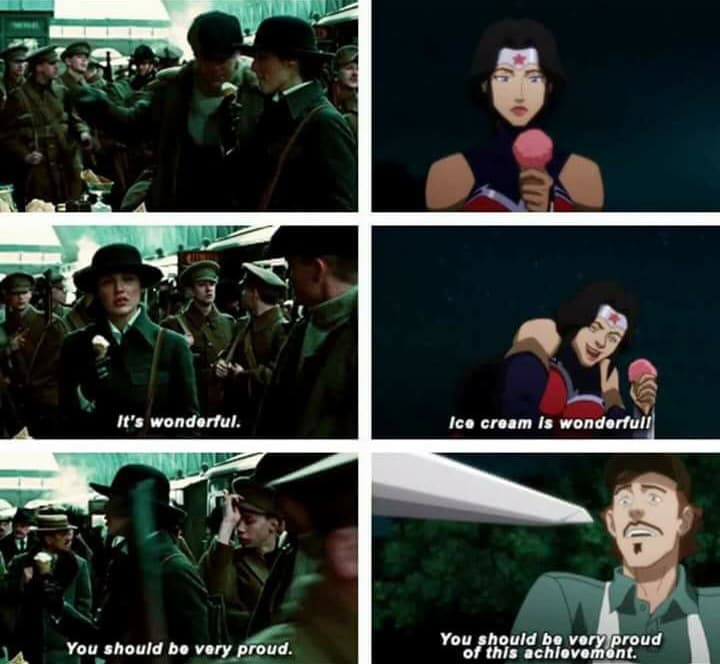 Wonder Woman: la historia detrás de la escena de Diana probando helado por primera vez