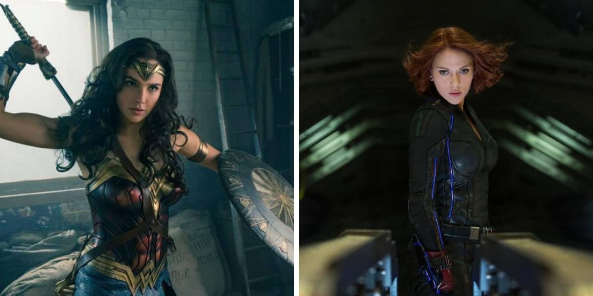 Scarlett Johansson es Wonder Woman y Gal Gadot es Black Widow en este crossover gráfico