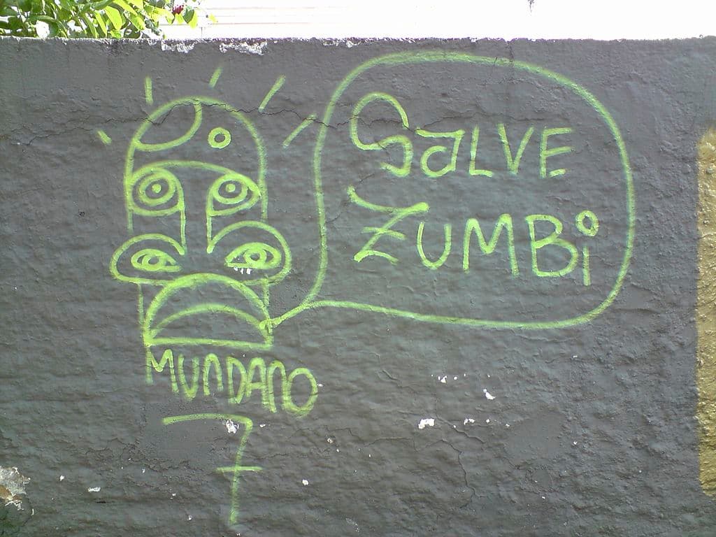 Grafiti: «Salve, Zumbí»