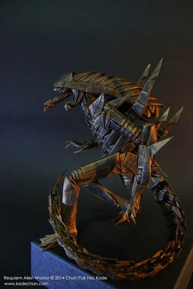 ¡Kill it with fire! Este xenomorfo de origami no tiene Ripley que lo venza