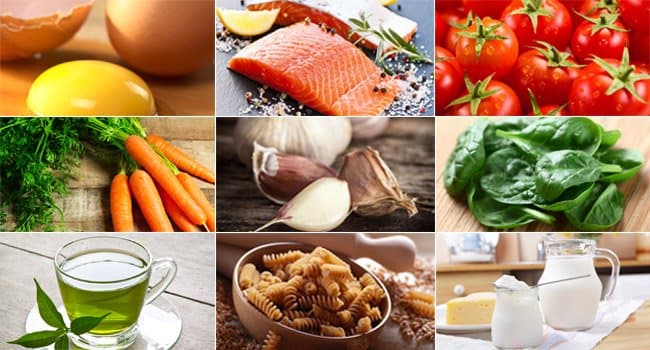 Hay 5 grupos básicos principales de alimentos que conforman una dieta saludable:
<ul>
 <li data-stringify-indent="0" data-stringify-border="0" style="box-sizing: inherit; margin-bottom: 0px; list-style-type: none; margin-left: 28px;">Granos</li>
 <li data-stringify-indent="0" data-stringify-border="0" style="box-sizing: inherit; margin-bottom: 0px; list-style-type: none; margin-left: 28px;">Verduras</li>
 <li data-stringify-indent="0" data-stringify-border="0" style="box-sizing: inherit; margin-bottom: 0px; list-style-type: none; margin-left: 28px;">Frutas</li>
 <li data-stringify-indent="0" data-stringify-border="0" style="box-sizing: inherit; margin-bottom: 0px; list-style-type: none; margin-left: 28px;">Productos lácteos </li>
 <li>Grasas </li>
 <li data-stringify-indent="0" data-stringify-border="0" style="box-sizing: inherit; margin-bottom: 0px; list-style-type: none; margin-left: 28px;">Proteínas </li>
</ul>