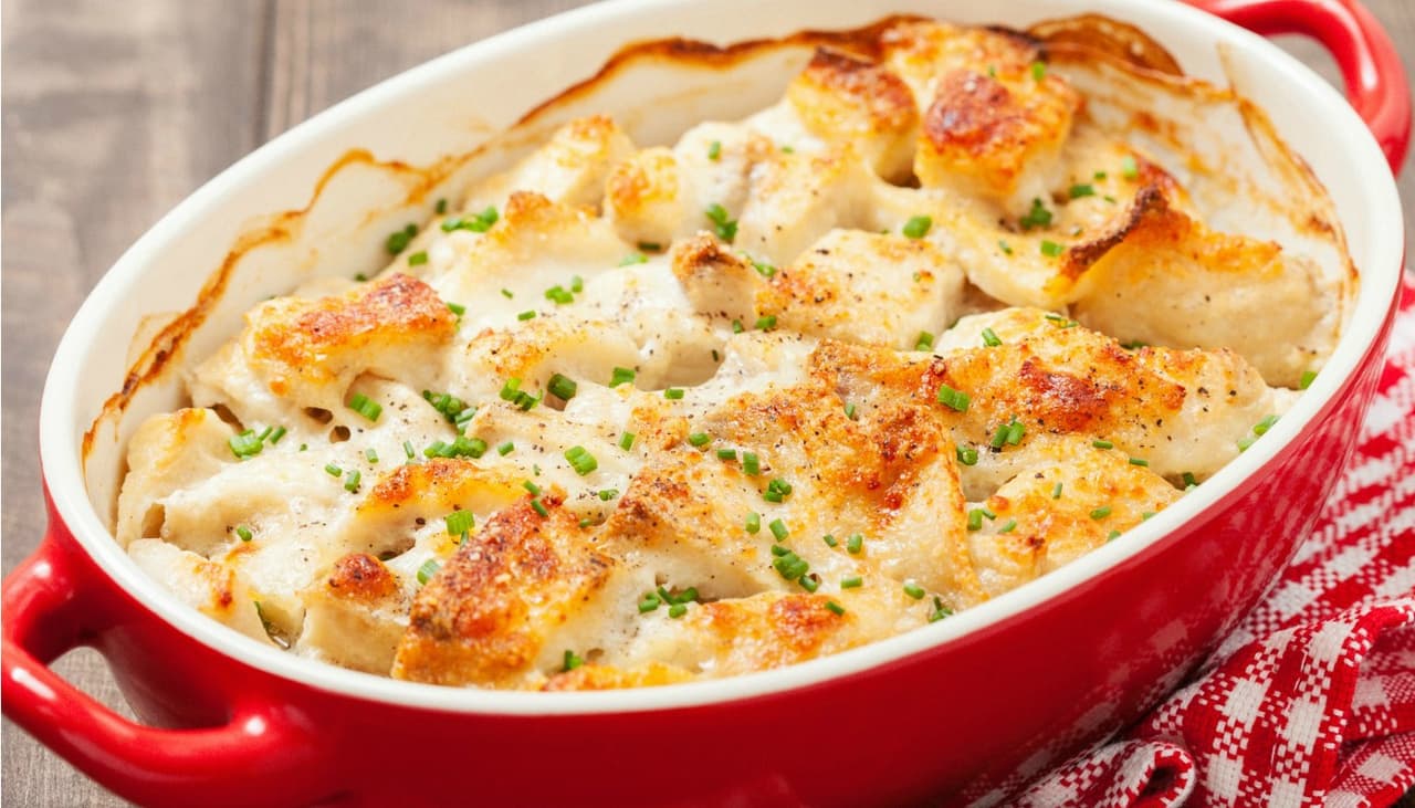 Bacalhau cremoso fica ainda mais gostoso com amêndoa, shitake e alho-poró