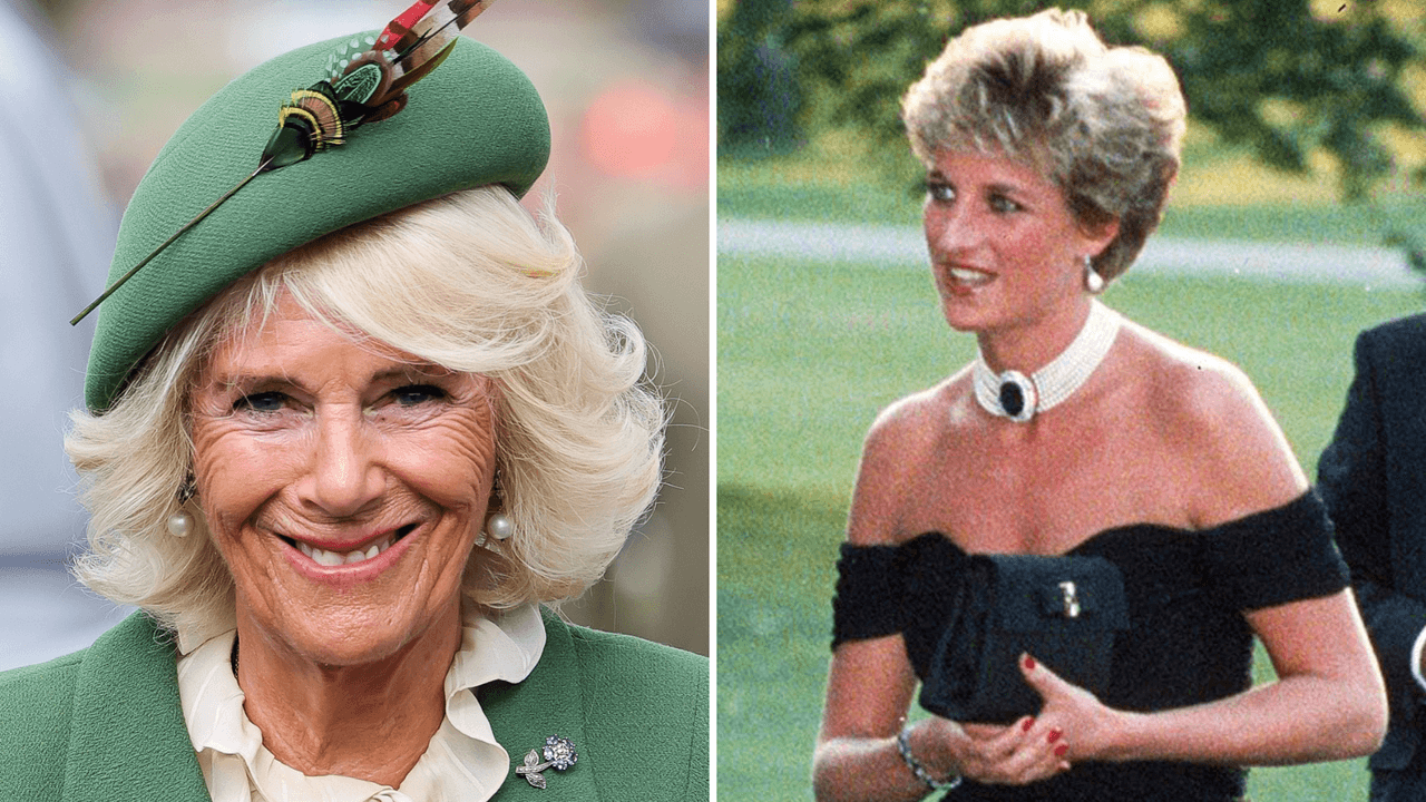 Camilla lució su propia versión del ‘vestido de la venganza’ de Lady Di: las fotos de su look