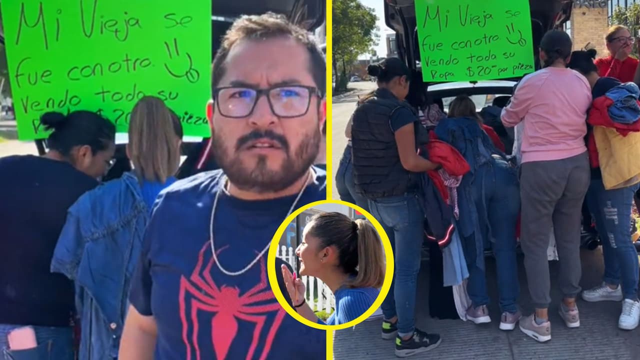 Esposo dolido vende la ropa de la mujer que lo dejó por su hermano en $20 pesos: "El chismecito es gratis"