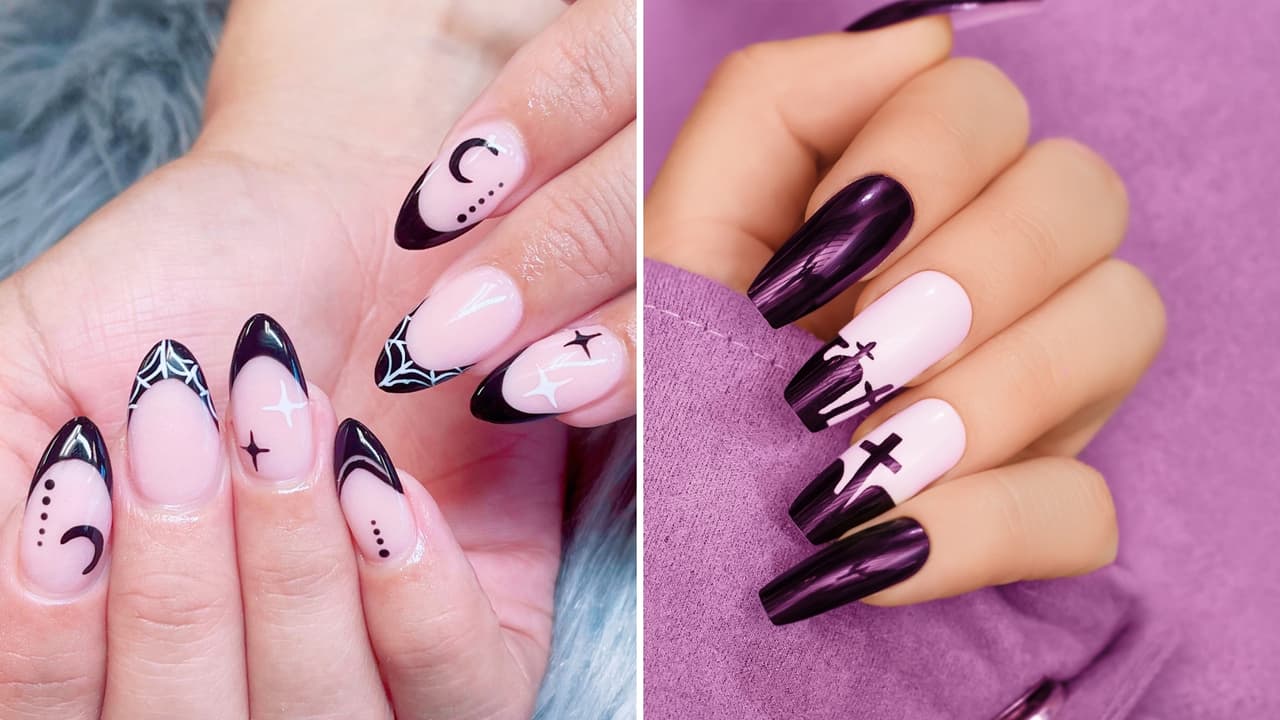 Nail art minimalista para Halloween: 11 diseños elegantes para ser la reina de la Noche de Brujas