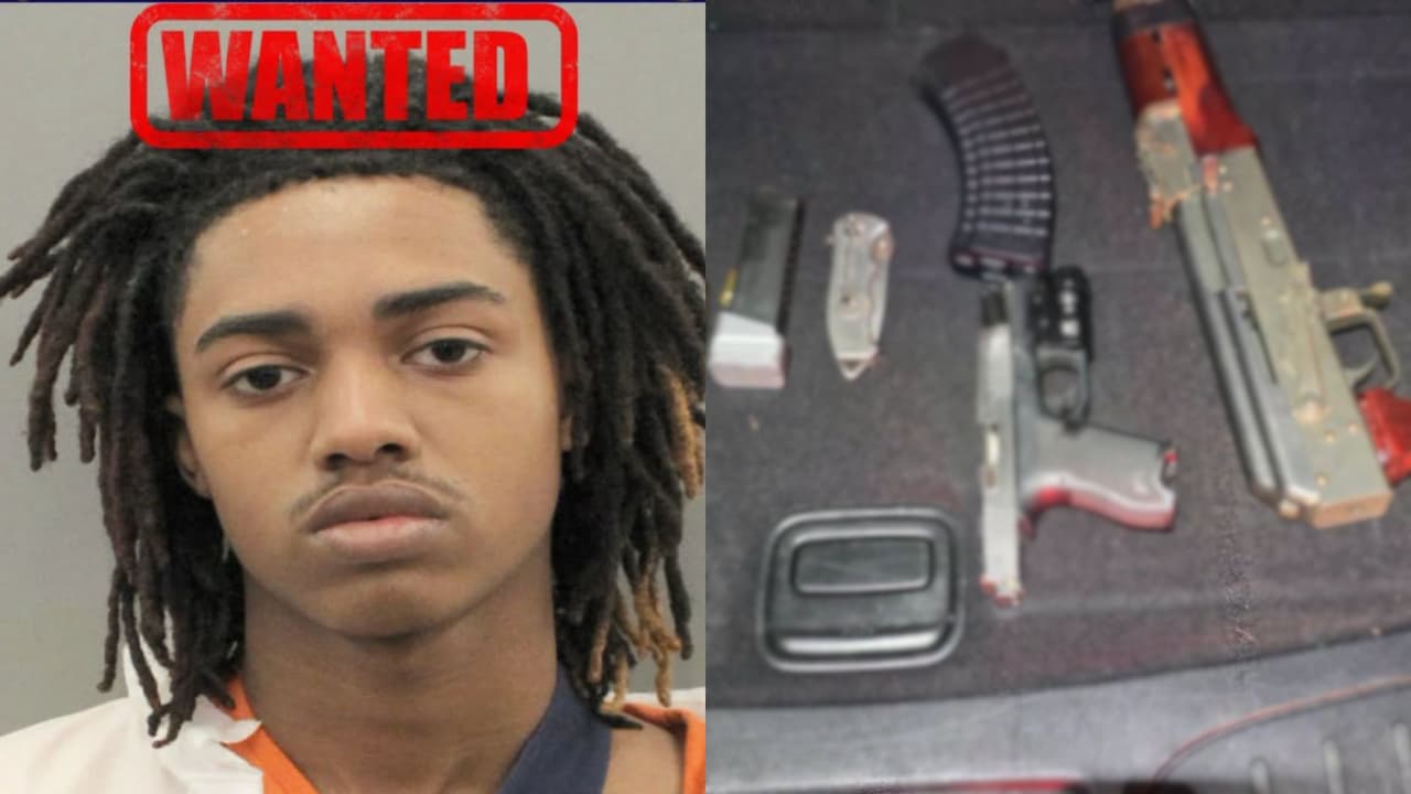 Buscan a joven de 18 años tras huir de agentes del condado de Harris; recuperan pistola Glock modificada en su auto