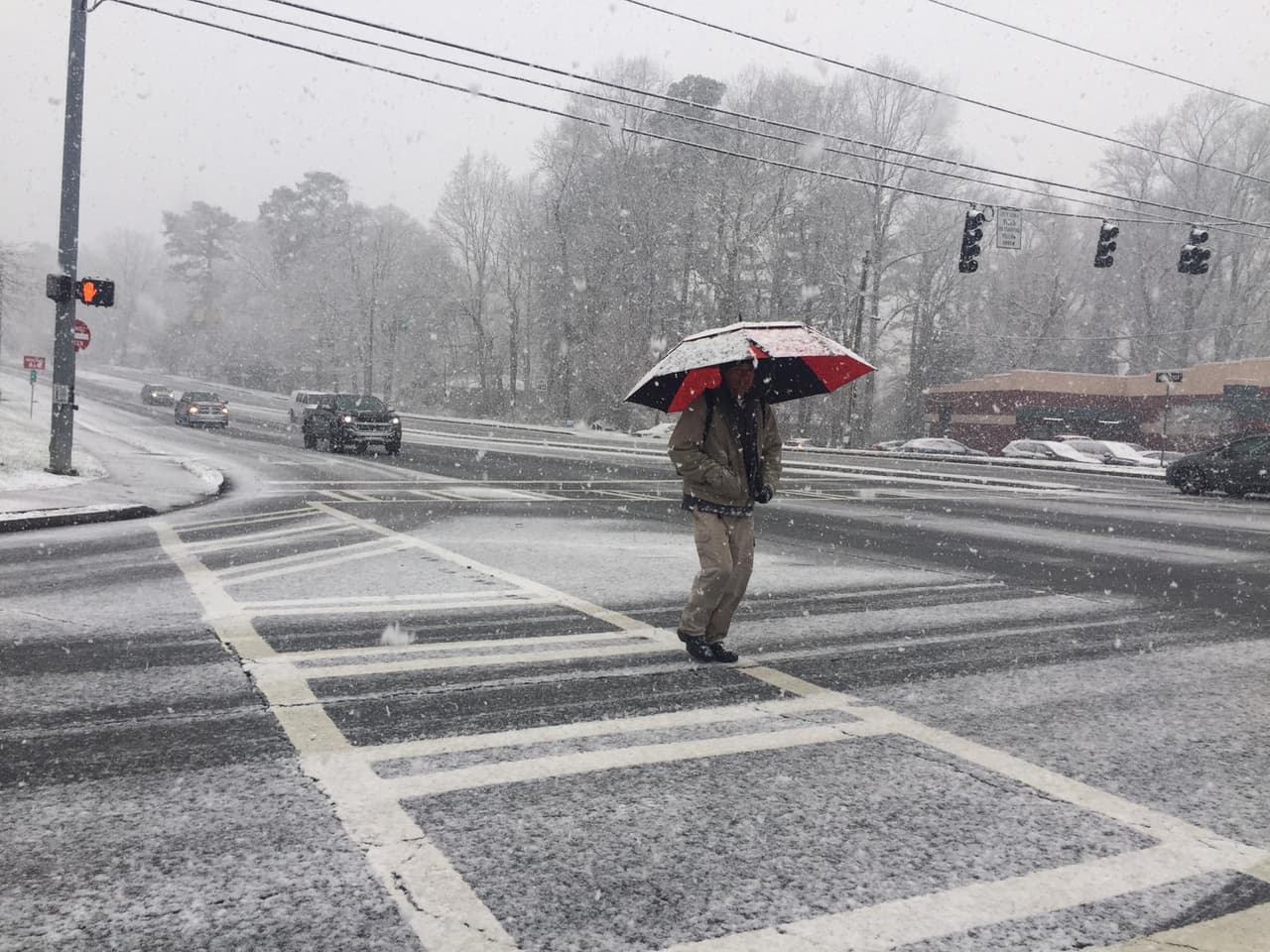 Fotos y videos de la nevada en Georgia inundan las redes sociales