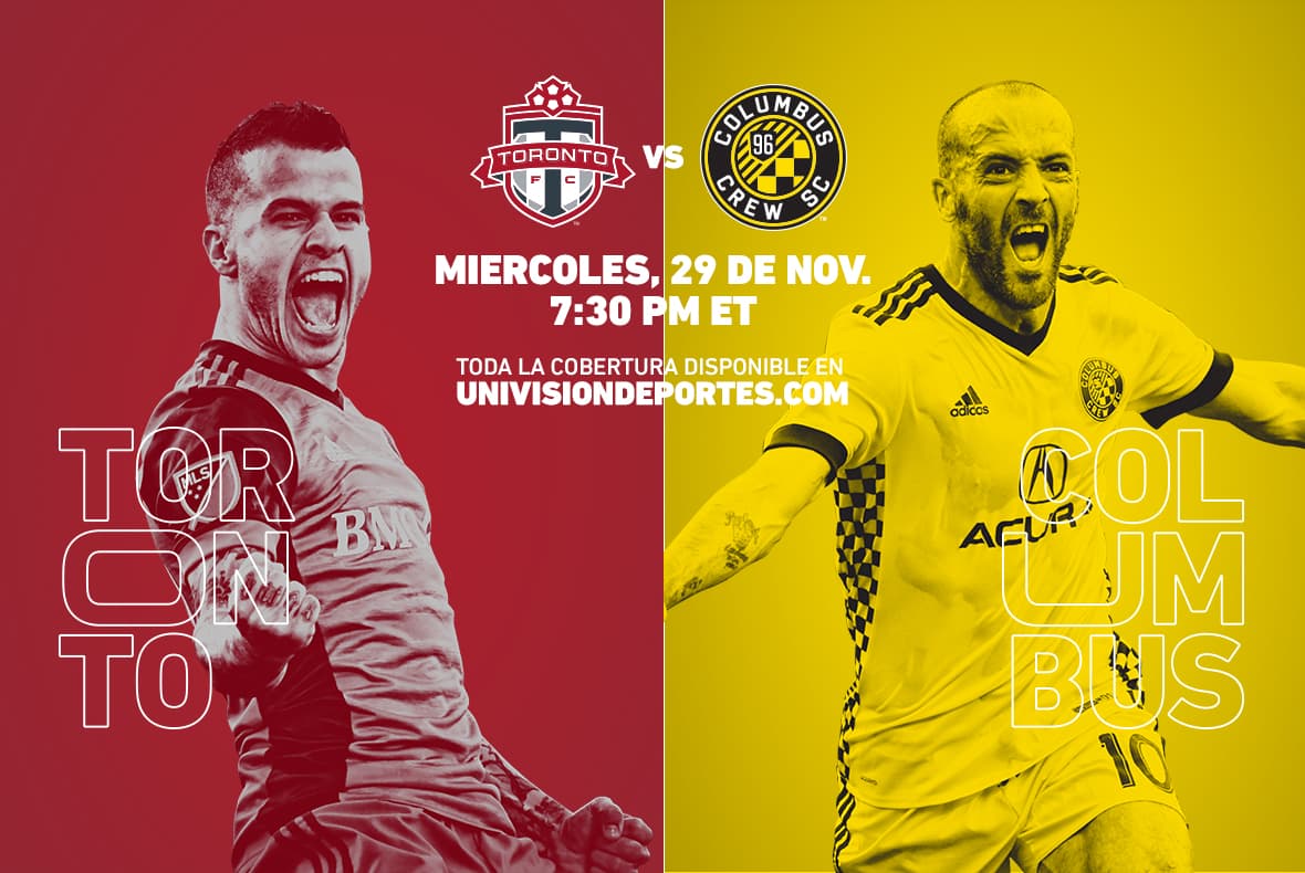 Con el gol como prioridad, Toronto y Columbus se enfrentan a todo o nada por un lugar en la MLS Cup