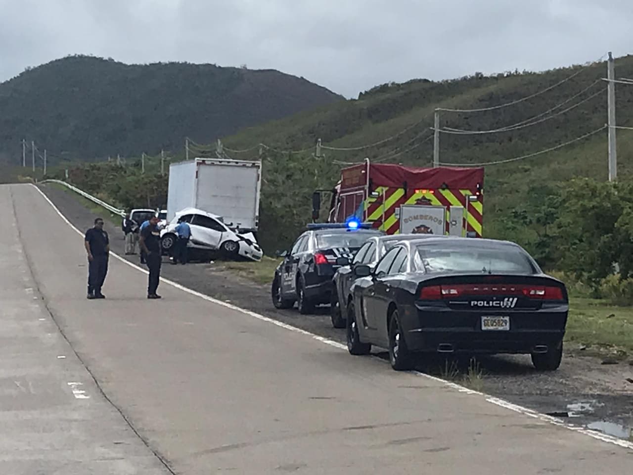 Dos jóvenes mueren tras impactar camión en la PR-53