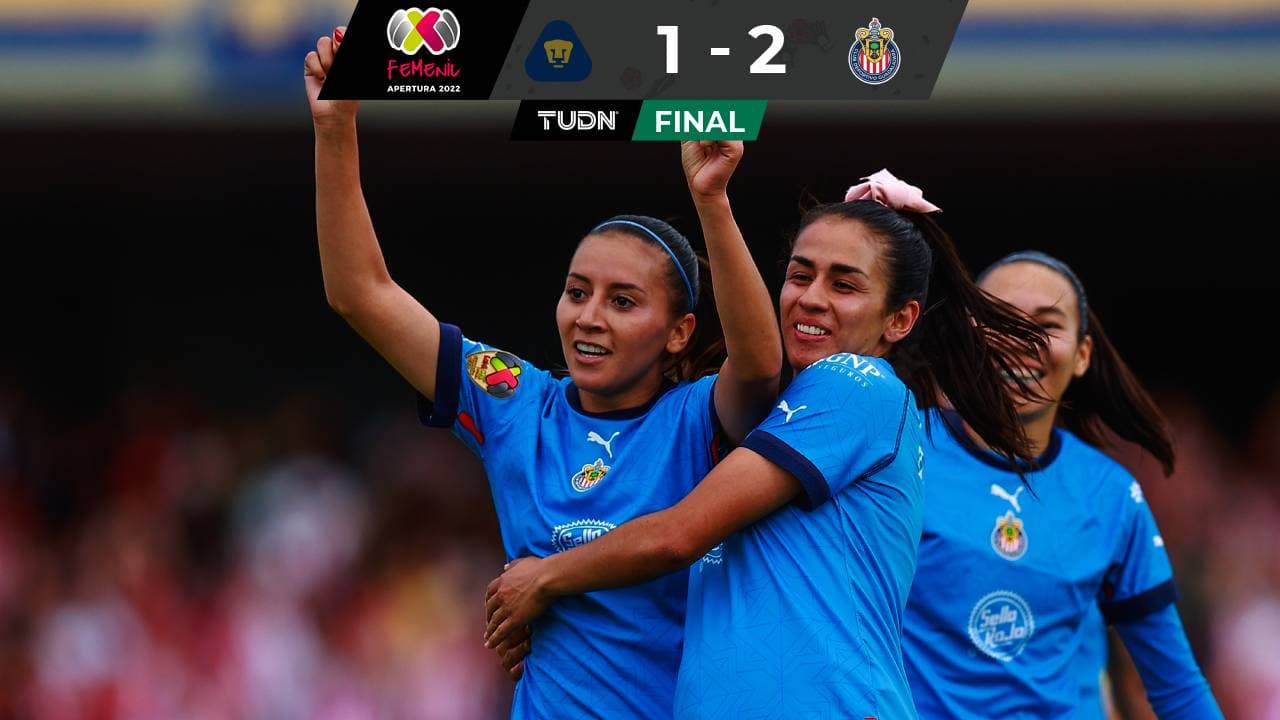Chivas gana de visita en el Estadio Olímpico Universitario y se mantiene en el liderato de la Liga MX Femenil.
