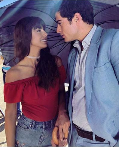 En 2018 la actriz mexicana y el actor ecuatoriano protagonizaron la telenovela 'Hijas de la luna'.