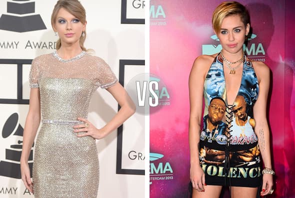 Y Taylor tampoco ha callado, hace un par de años dijo a la revista ‘Glamour’ que ella no tenía la necesidad de quitarse la ropa para llamar la atención. Claramente se refería a Miley, quien días antes de esa declaración había hecho sesión de fotos muy explícita.